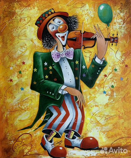 Картина Клоуны 50х60см