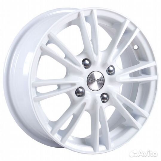 R15 4x100 6J ET48 D54,1 Скад Пантера белый