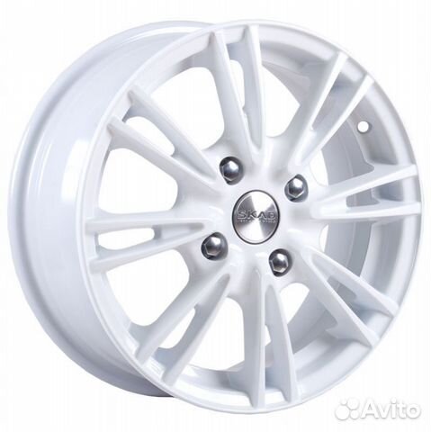 R15 4x100 6J ET48 D54,1 Скад Пантера белый