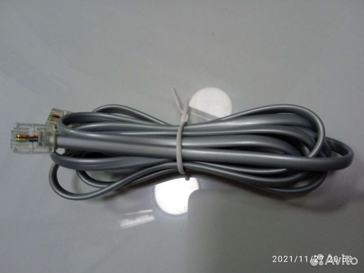 Телефонный кабель со штеккерами, 1,5 м