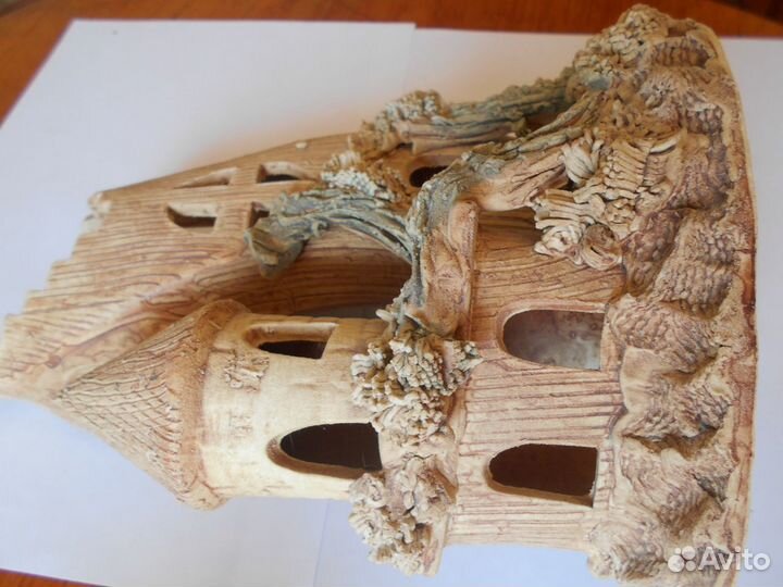 Декор замок в аквариум 24 см