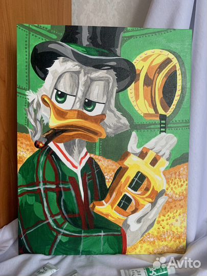 Картина акрилом на холсте