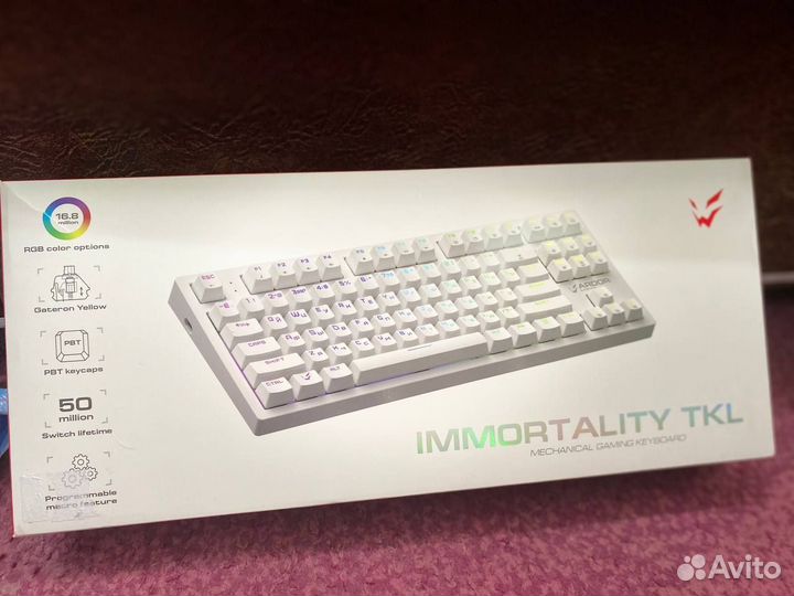 Ardor gaming immortality tkl механическая белая