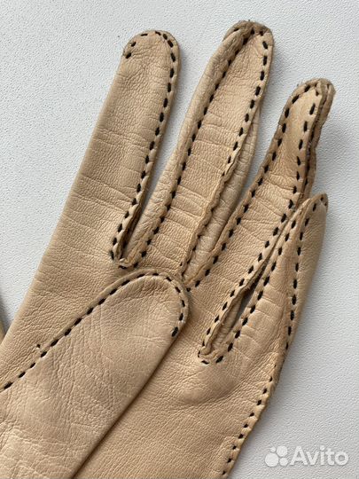 Перчатки антикварные кожа
