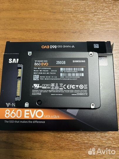 SSD Samsung 860 evo 250gb