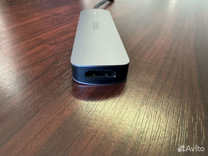 Адаптер USB C Хаб 6 в 1 Hoco HB28