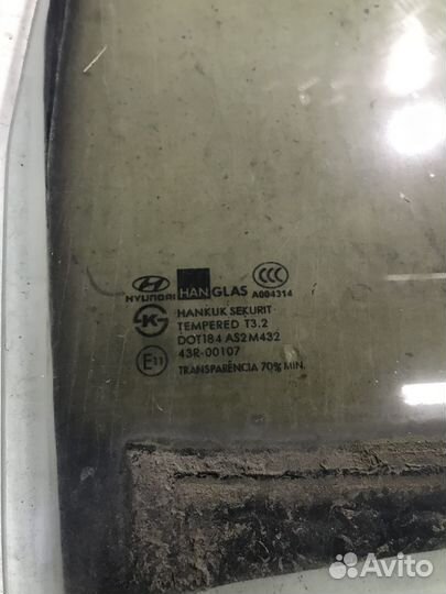 Стекло заднее правое Hyundai Matrix