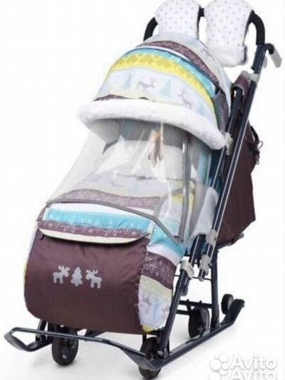 Санки коляска nika