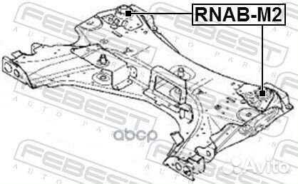 Сайлентблок rnab-M2 rnab-M2 Febest