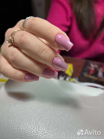 Маникюр, покрытие гель-лак, укрепление