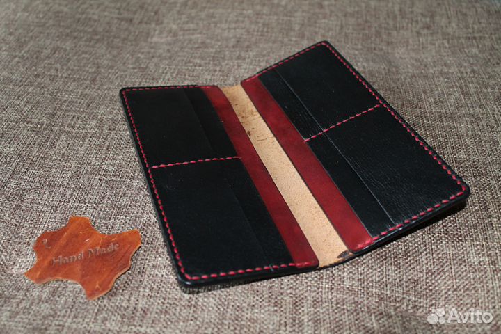 Лонгер из натуральной кожи, ручной работы