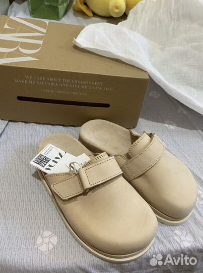 Zara сандалии мюли туфли на девочку