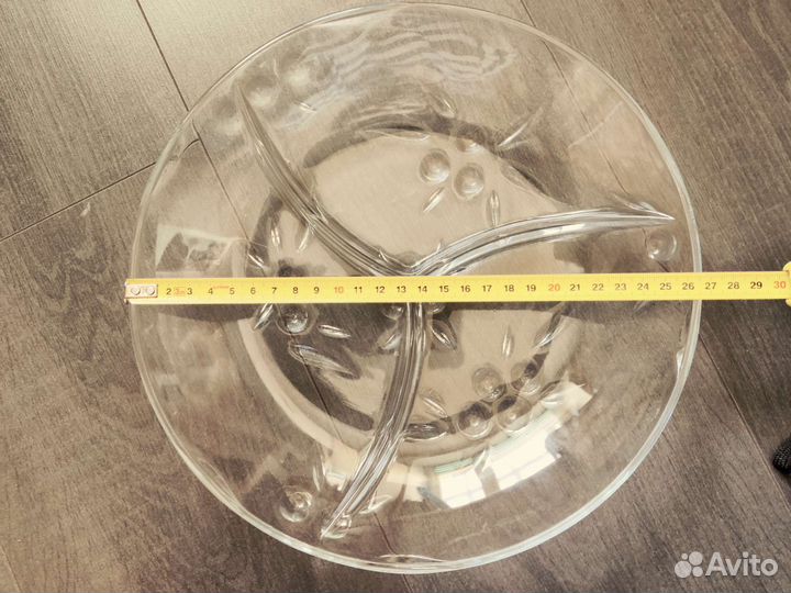 Хрустальная посуда - блюдо, поднос, менажница