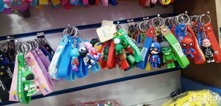 Детские брелоки брелки на ключи силиконовые оптом