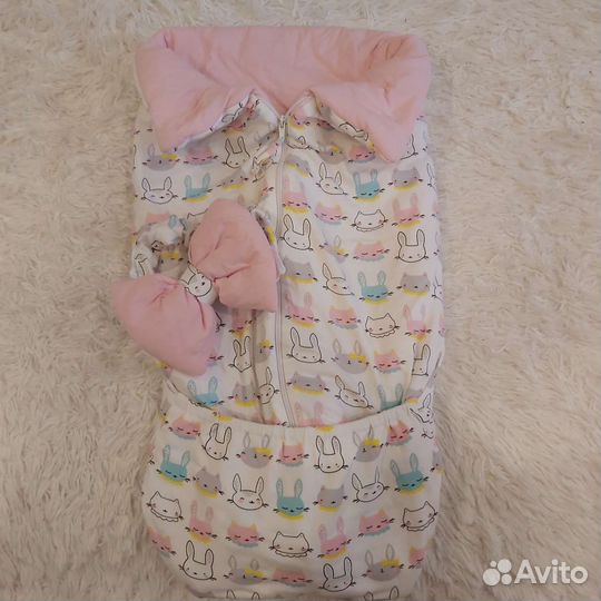 Конверт для новорожденного весна лето