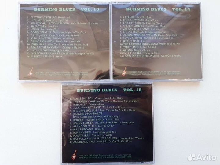 CD диски Сборник блюза Burning Blues