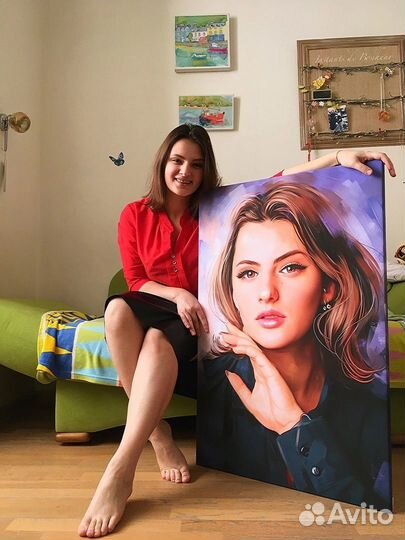 Портрет на холсте по фото Тверь