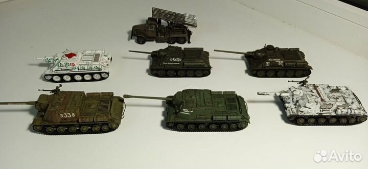 Модели танков времен ВОВ в масштабе 1/72