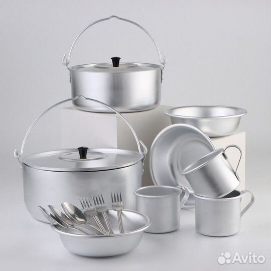 Набор походный алюминиевый 15 предметов