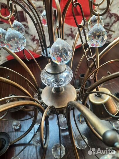 Люстра потолочная хрустальная