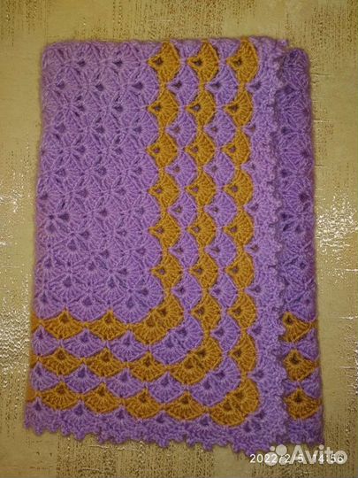 Плед детский вязаный