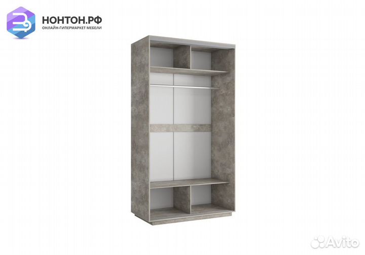 Шкаф-купе 2-х дверный Экспресс Хит бетон