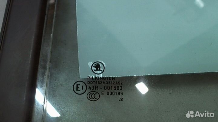 Стекло форточки двери Skoda Fabia, 2012