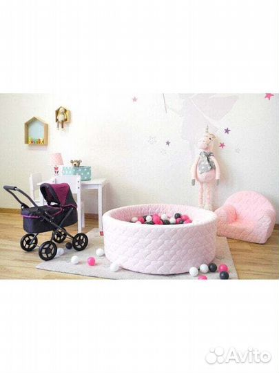 Сухие бассейны Bällebad Soft Cosy Heart Rosa