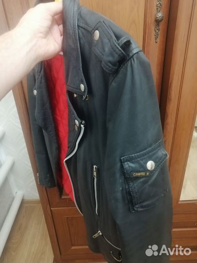 Куртка кожаная женская байкерская