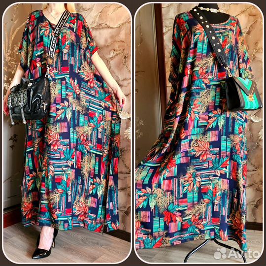 Новое лёгкое платье прямого силуэта р.62/66