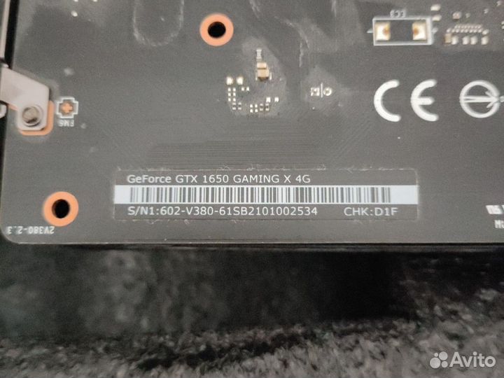 Видеокарта gtx 1650 gaming x 4g