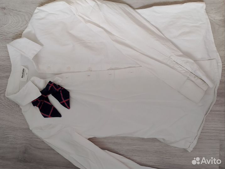 Школьная форма для девочки 128 134 пакетом синяя