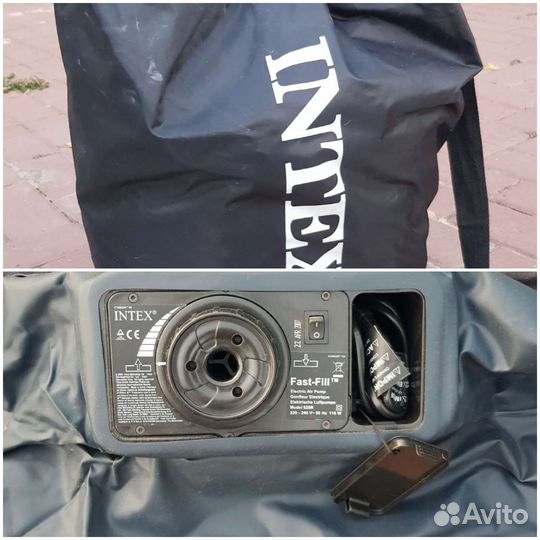 Надувной спальный матрас intex 190*90*40