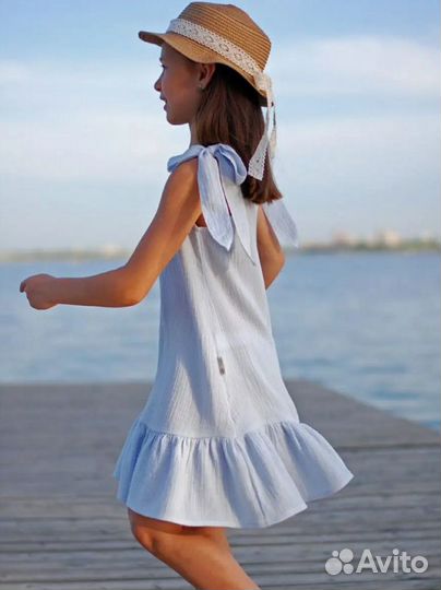 Сарафан платье для девочки из муслина