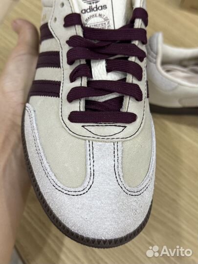 Кеды Adidas samba og white maroon