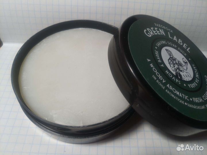 Мыло для бритья razorock green label