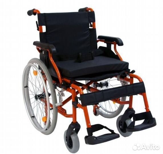 Коляска инвалидная с транзитными колёсами 514A-1