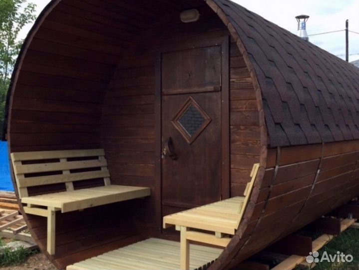 Баня бочка под ключ