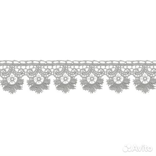Кружево гипюр матовая нить 35мм*9м TR.2018TT моло