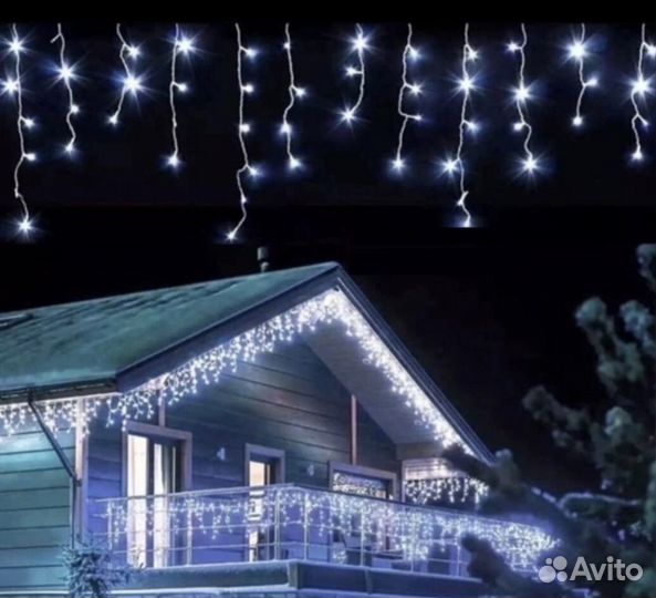 Гирлянда уличная бахрома 12 м