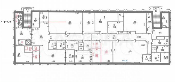 839,6 м2/ Аренда офисного блока в сао