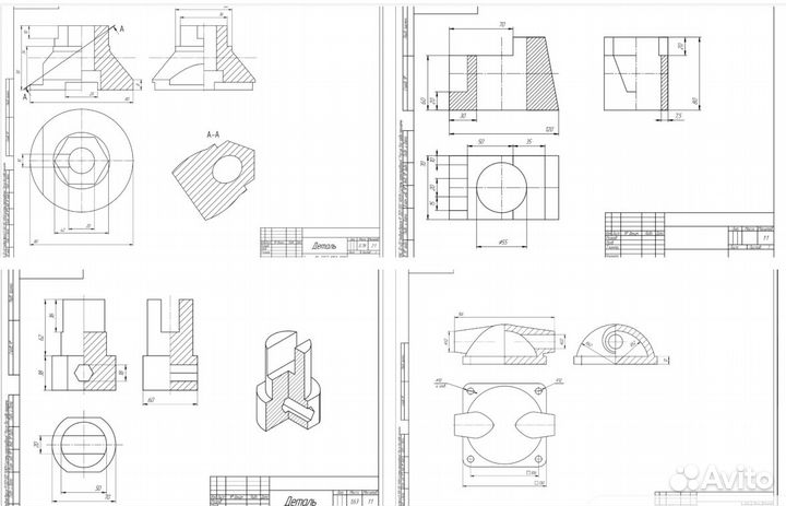 Компас-3D/SolidWorks построение моделей, чертежей