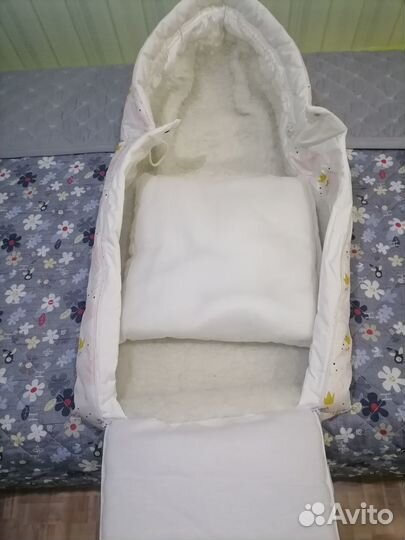 Меховой конверт на выписку