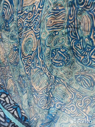 Шелковый платок шаль hermes 140см франция