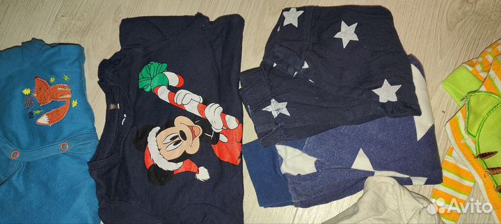 Детские вещи для мальчика пакетом много 68 74
