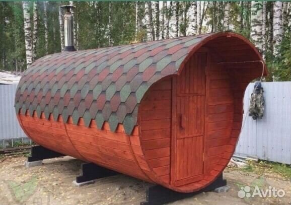 Баня-бочка квадро в наличии