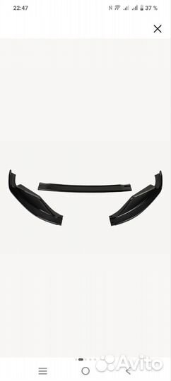 Губа сплиттер переднего бампера 2013-2015