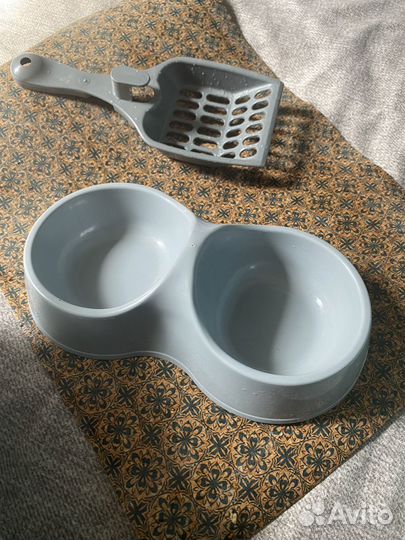 Кошачий лоток закрытый миска