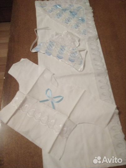 Комплект на выписку или крещение мальчика