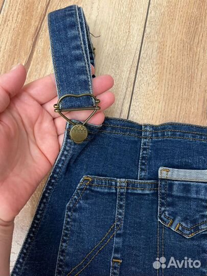 Одежда для беременных джинсовый комбинезон